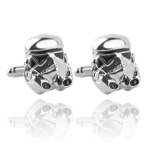 Classic Star Wars Designer Silver Plated Vintage Jewelry Cuff Links