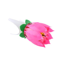 Amazing Romantic Musical Lotus Flower Happy Birthday Party Gift Music Candle