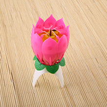 Amazing Romantic Musical Lotus Flower Happy Birthday Party Gift Music Candle