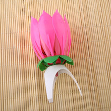 Amazing Romantic Musical Lotus Flower Happy Birthday Party Gift Music Candle