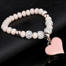 NEW Hand Made Crystal Beautiful Heart Bracelet & Bangle