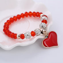 NEW Hand Made Crystal Beautiful Heart Bracelet & Bangle