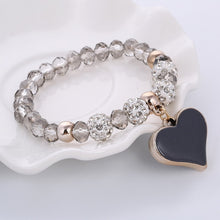 NEW Hand Made Crystal Beautiful Heart Bracelet & Bangle