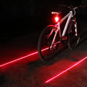 **Awesome Product** Bicycle LED Taillight Safety Warning Light 5 LED+2 Laser Night Rear Tail Light