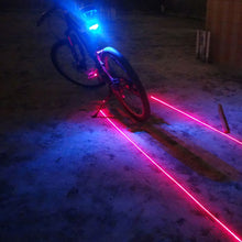 **Awesome Product** Bicycle LED Taillight Safety Warning Light 5 LED+2 Laser Night Rear Tail Light