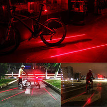 **Awesome Product** Bicycle LED Taillight Safety Warning Light 5 LED+2 Laser Night Rear Tail Light