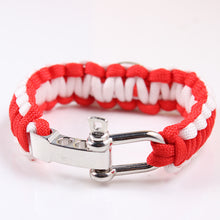 NEW STOCK  Ohio State Screw Adjustable Paracord Bracelet - Charm Bracelet Outdoor Camping Survival Bracelet