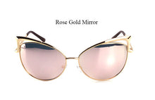 **NEW STOCK** 2017 Fashion Cat Eye Rose Gold Mirror Sunglasses