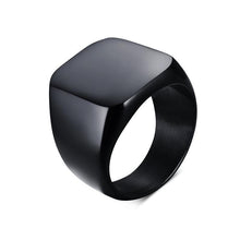 Men's Black Rock Punk Ring