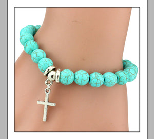 Boho Vintage Turquoises Charms Bracelet FREE