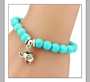 Boho Vintage Turquoises Charms Bracelet FREE