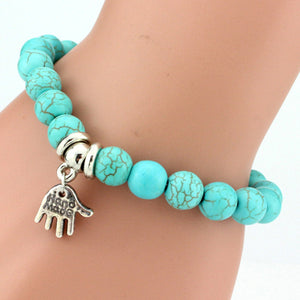 Boho Vintage Turquoises Charms Bracelet FREE