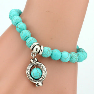 Boho Vintage Turquoises Charms Bracelet FREE