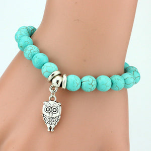 Boho Vintage Turquoises Charms Bracelet FREE