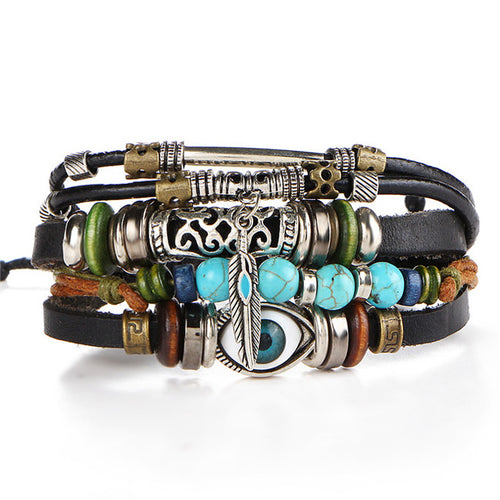 **NEW STOCK** Punk Design Turkish Eye Bracelets For Men & Women