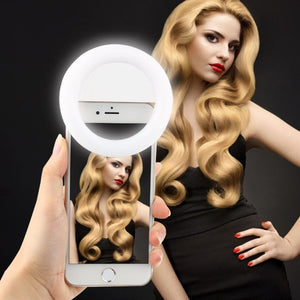 **HOT HOT HOT** Rechargeable LED Selfie Phone Ring Flash Light