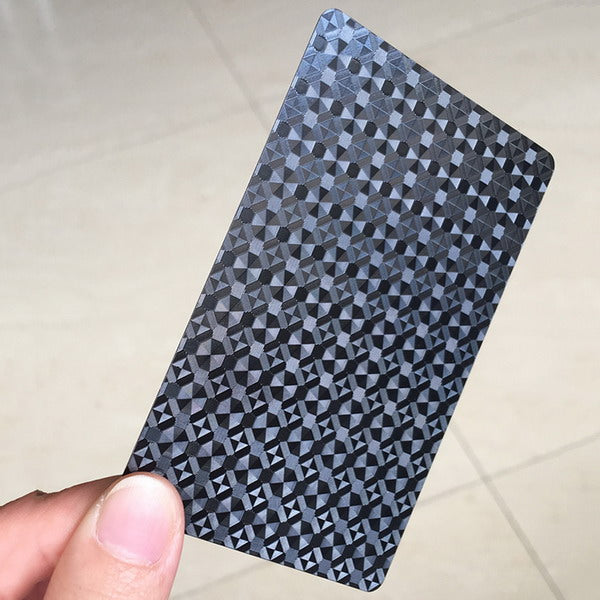 Black Waterproof 3D Embossing Poker Cards - Playing Cards