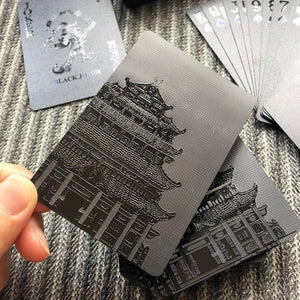 Black Waterproof 3D Embossing Poker Cards - Playing Cards