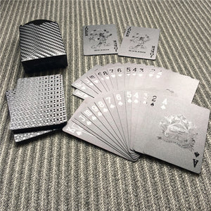 Black Waterproof 3D Embossing Poker Cards - Playing Cards