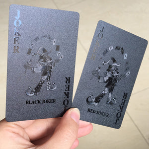 Black Waterproof 3D Embossing Poker Cards - Playing Cards