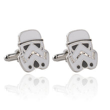 Classic Star Wars Designer Silver Plated Vintage Jewelry Cuff Links