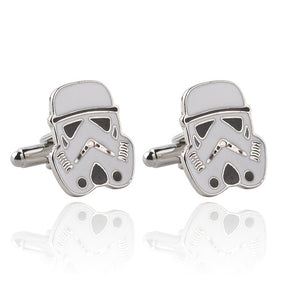 Classic Star Wars Designer Silver Plated Vintage Jewelry Cuff Links