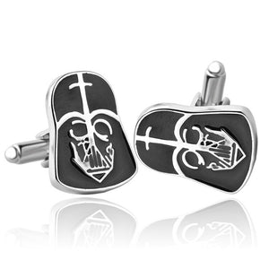 Classic Star Wars Designer Silver Plated Vintage Jewelry Cuff Links