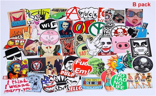 Random Mixed 50 pcs Decal Stickers