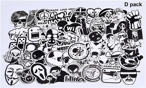 Random Mixed 50 pcs Decal Stickers