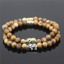 **SPECIAL PROMOTION** 2pcs Lux Onyx Pearl Elephant Charm Bracelet Set - Distance Bracelet